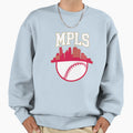 Minnesota Baseball Minimalist Mpls Sweatshirt - Streetwear Style Men Women - T-Shirt, Sweatshirt, Hoodie