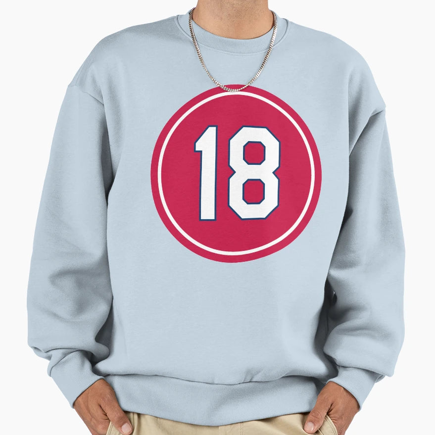 Carlos Martinez 18 Jersey Number Sweatshirt - Novelty Apparel Unisex - T-Shirt, Sweatshirt, Hoodie