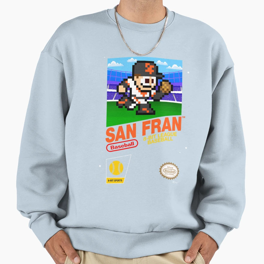 San Francisco 8Bit Videogame Cart Sweatshirt - Aesthetic Graphic Unisex - T-Shirt, Sweatshirt, Hoodie