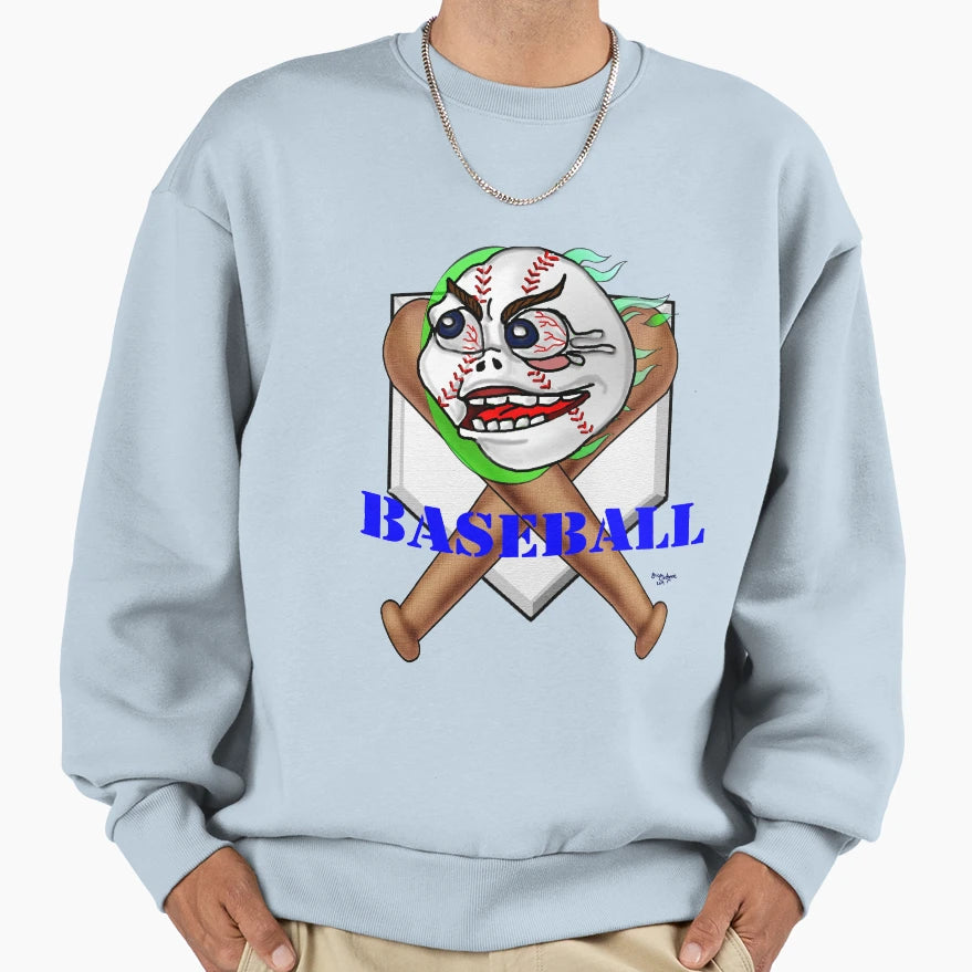 Screaming Baseball Sweatshirt - Aesthetic Graphic Unisex - T-Shirt, Sweatshirt, Hoodie