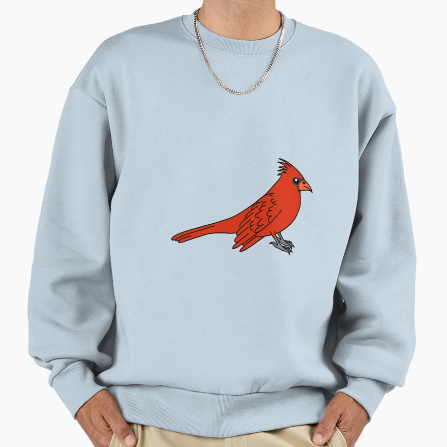 Northern Cardinal Bird Sweatshirt - Unique Graphic for Adults - T-Shirt, Sweatshirt, Hoodie