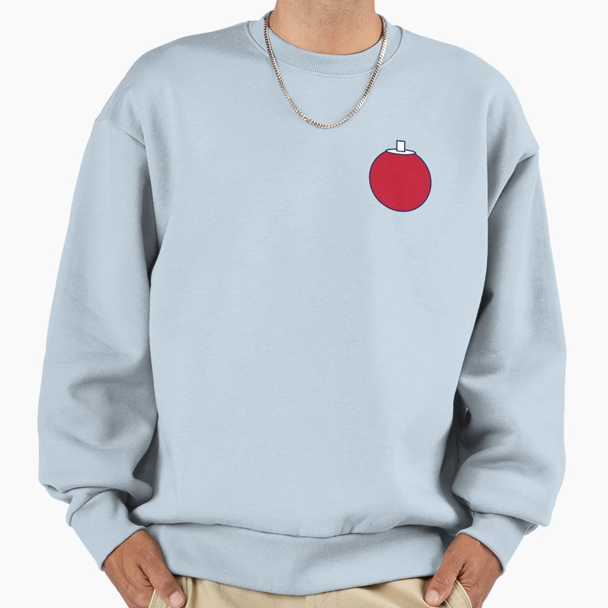 Simple Red Rolling Ball Tip Sweatshirt - Casual Everyday Wear Men Women - T-Shirt, Sweatshirt, Hoodie