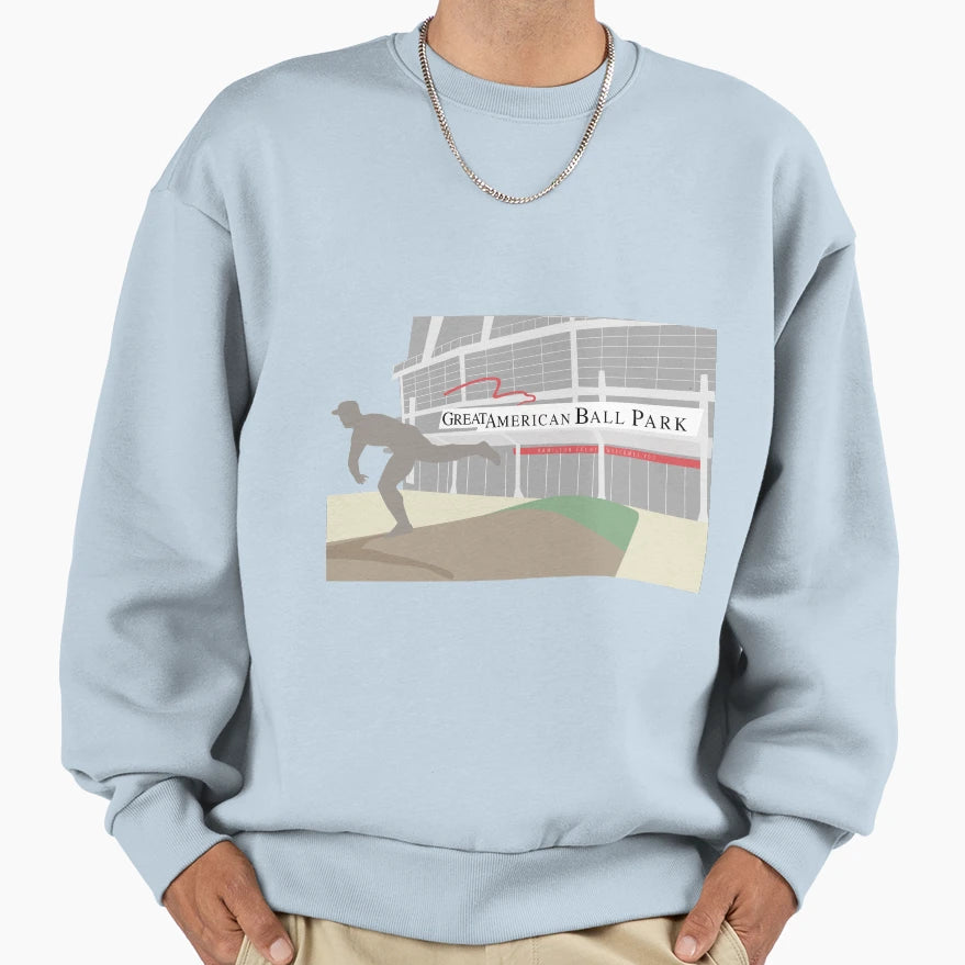 Great American Ballpark Sweatshirt - Custom Art Print for Adults - T-Shirt, Sweatshirt, Hoodie