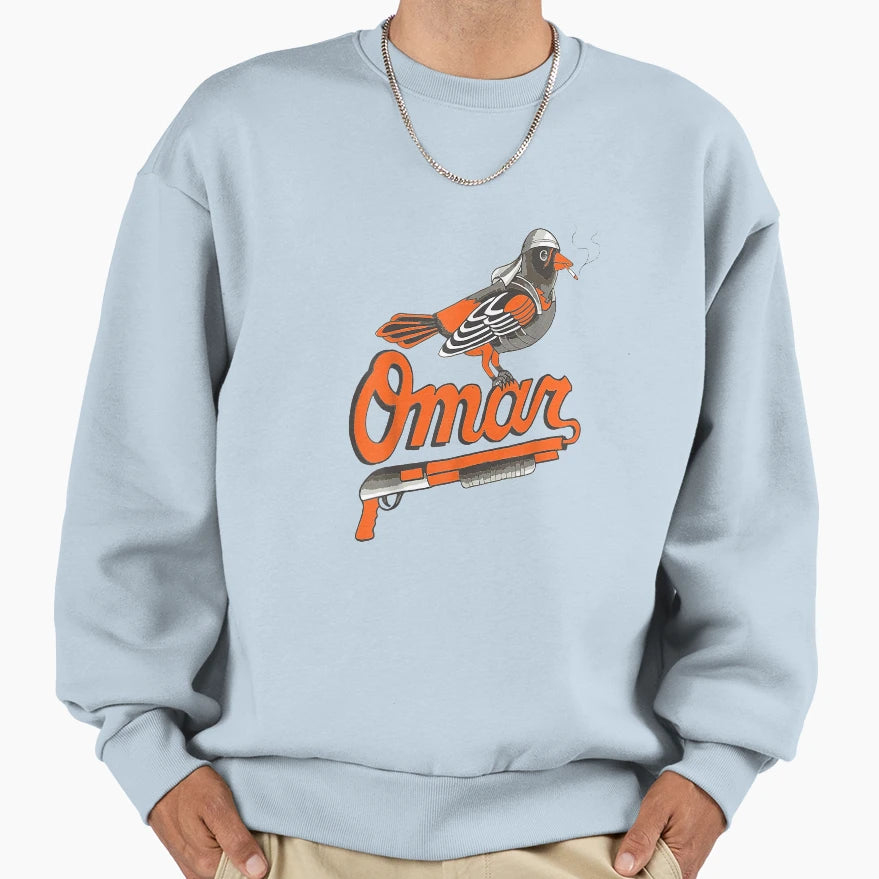 Omar Orioles Sweatshirt - Streetwear Style for Adults - T-Shirt, Sweatshirt, Hoodie