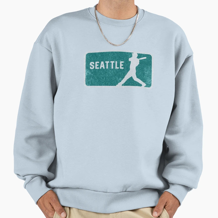Seattle Baseball Player Sea Hitter Sweatshirt - Fun Novelty Design Unisex - T-Shirt, Sweatshirt, Hoodie