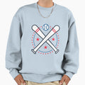Baseball League Sweatshirt - Casual Everyday Wear Unisex - T-Shirt, Sweatshirt, Hoodie