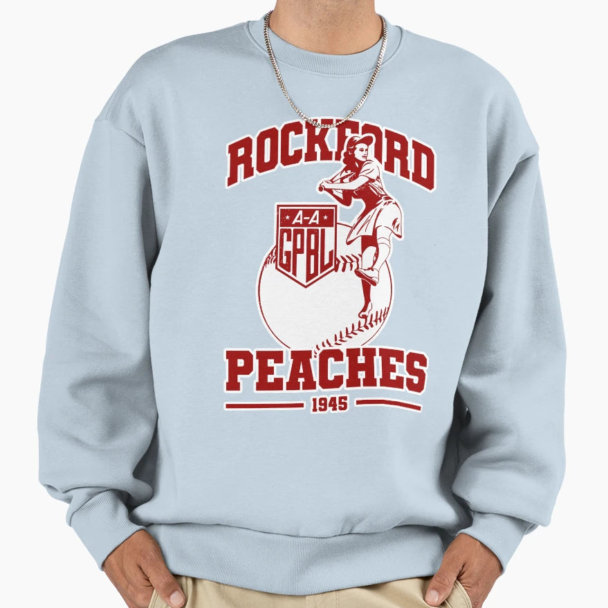 Rockford Red Peaches 1943 Funny 01 Sweatshirt - Custom Art Print for Adults - T-Shirt, Sweatshirt, Hoodie