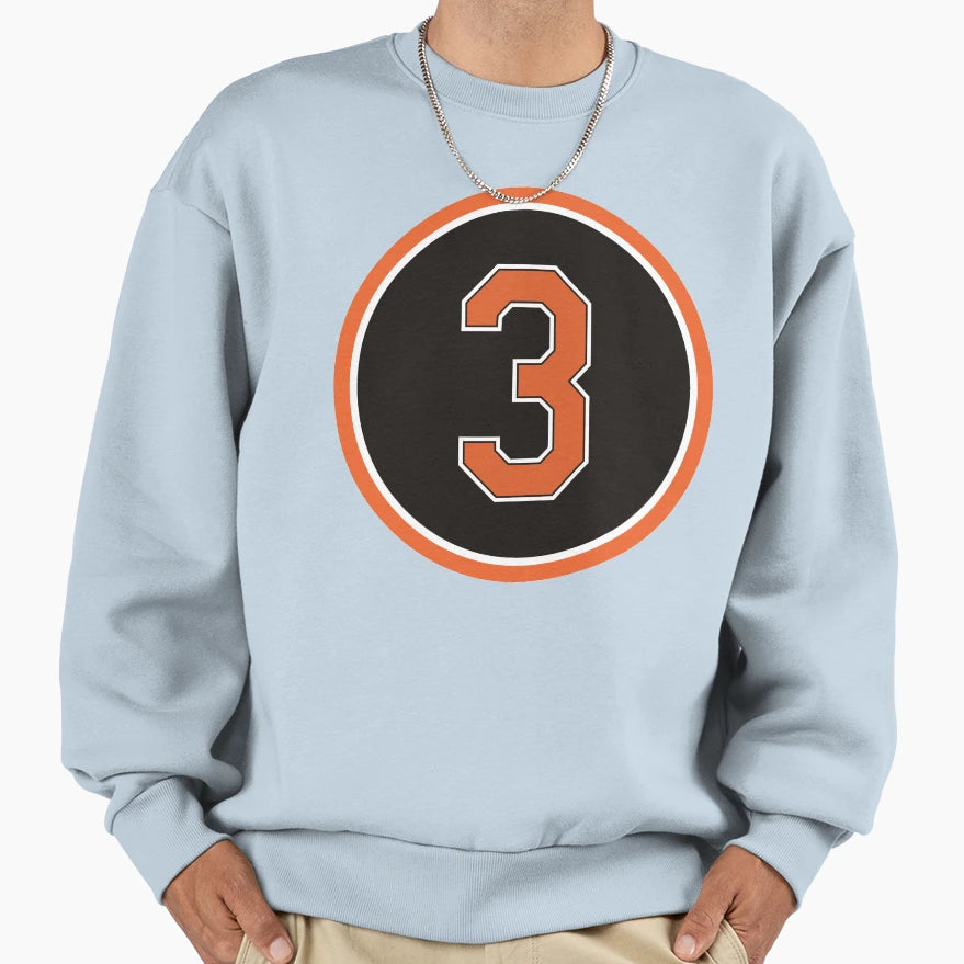 Harold Baines 3 Jersey Number Sweatshirt - Unique Graphic for Adults - T-Shirt, Sweatshirt, Hoodie