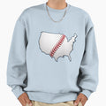 Usa United States Baseball Sweatshirt - Fun Novelty Design Men Women - T-Shirt, Sweatshirt, Hoodie