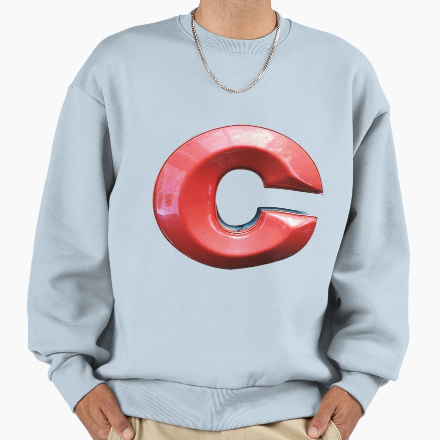 Alphabet C Colorful Sweatshirt - Unique Graphic Unisex - T-Shirt, Sweatshirt, Hoodie