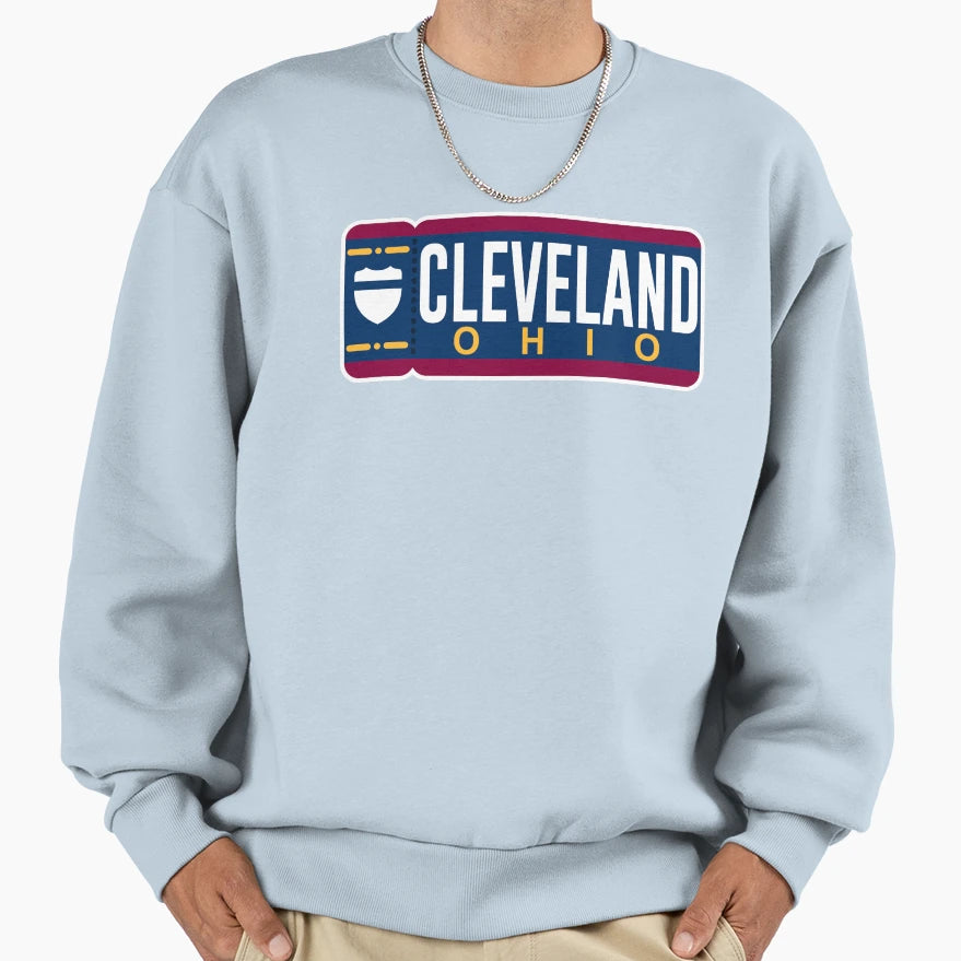 Cleveland Ticket Alternate Sweatshirt - Minimalist Print Men Women - T-Shirt, Sweatshirt, Hoodie