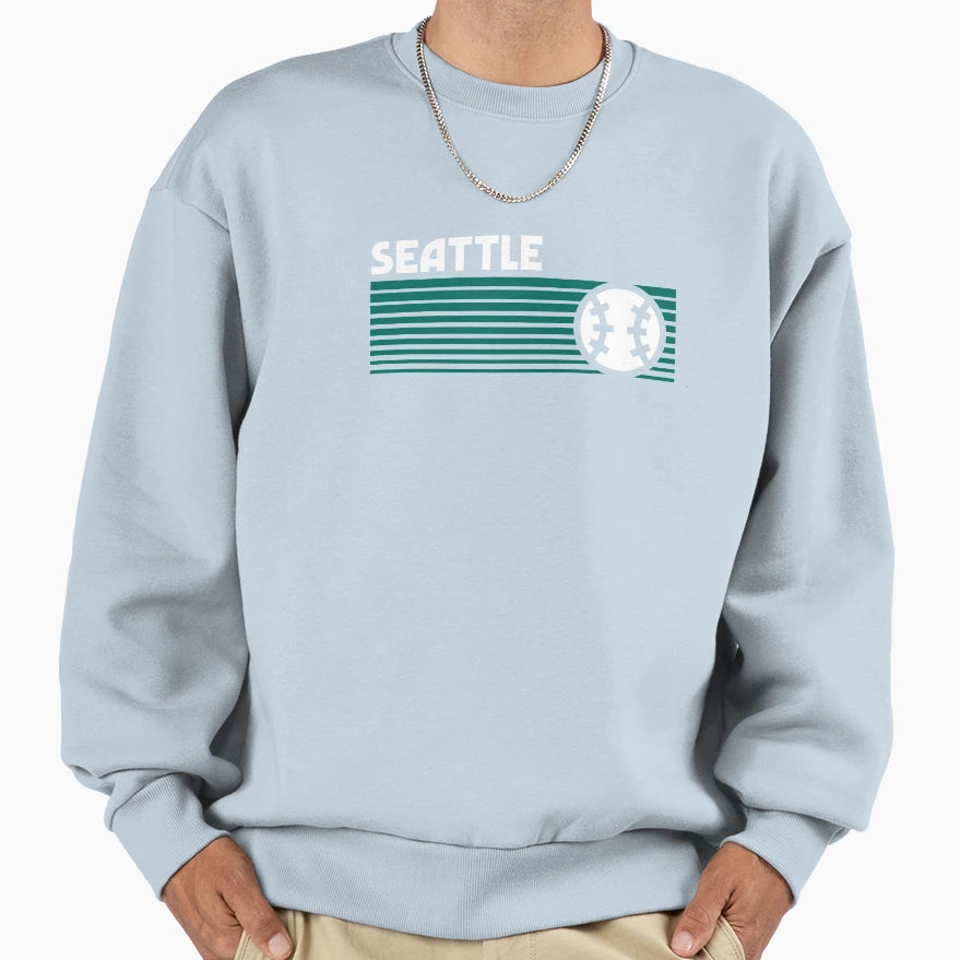 Seattle Baseball Game Day Sweatshirt - Aesthetic Graphic for Adults - T-Shirt, Sweatshirt, Hoodie
