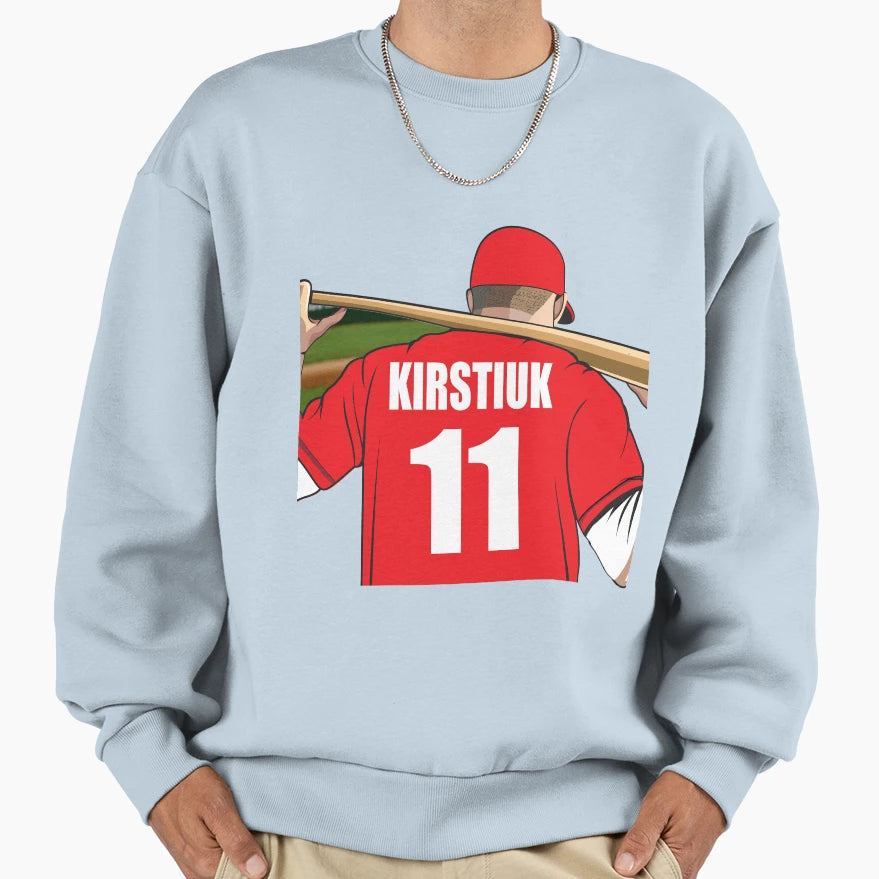 Kirstiuk Baseball Sweatshirt - Trendy Graphic for Adults - T-Shirt, Sweatshirt, Hoodie