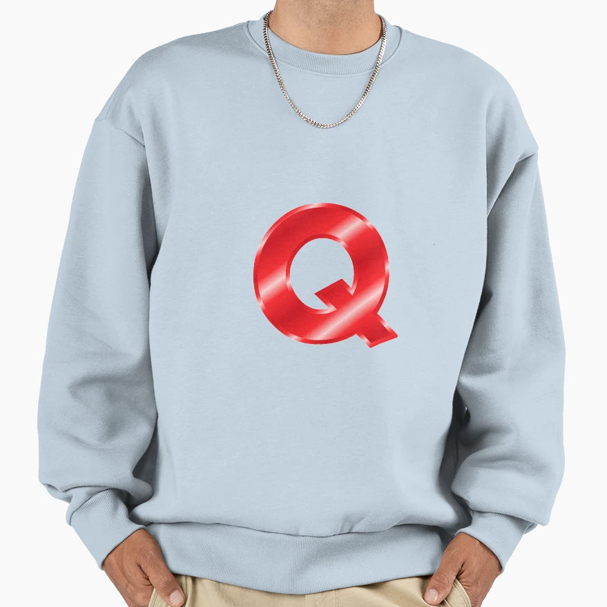 Q Glossy Sweatshirt - Trendy Graphic Unisex - T-Shirt, Sweatshirt, Hoodie