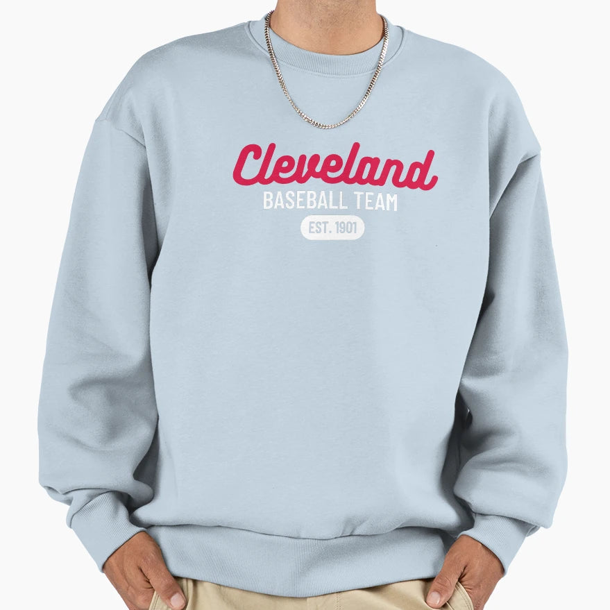 Cleveland Baseball Team Sweatshirt - Trendy Graphic for Adults - T-Shirt, Sweatshirt, Hoodie