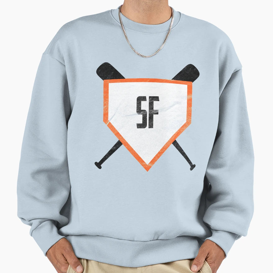 San Francisco Abbreviation Baseball Sweatshirt - Graphic Print Men Women - T-Shirt, Sweatshirt, Hoodie