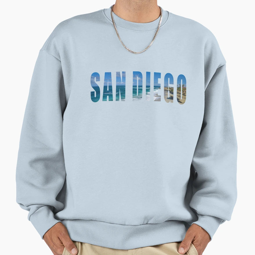 San Diego California Sweatshirt - Aesthetic Graphic Unisex - T-Shirt, Sweatshirt, Hoodie