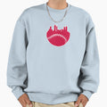 Atlanta Baseball City Skyline Sweatshirt - Minimalist Print Men Women - T-Shirt, Sweatshirt, Hoodie
