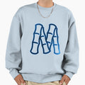 M Creative Letter Sweatshirt - Minimalist Print for Adults - T-Shirt, Sweatshirt, Hoodie