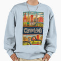 Cleveland City Whimsical Typography Sweatshirt - Novelty Apparel Men Women - T-Shirt, Sweatshirt, Hoodie