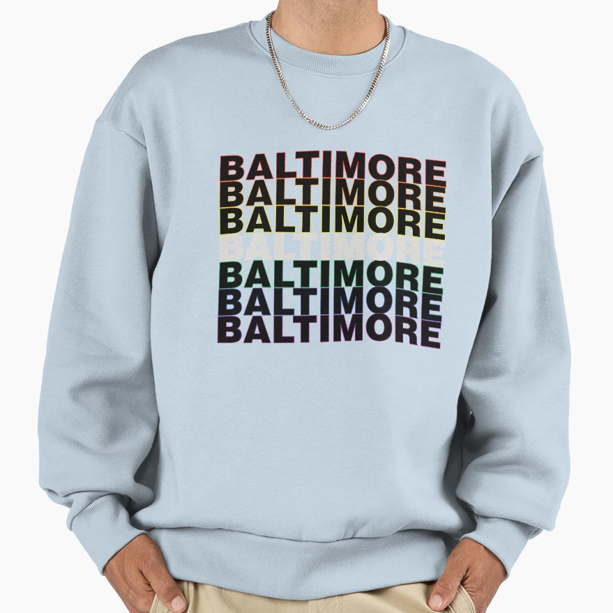 Baltimore Pride Sweatshirt - Trendy Graphic Men Women - T-Shirt, Sweatshirt, Hoodie