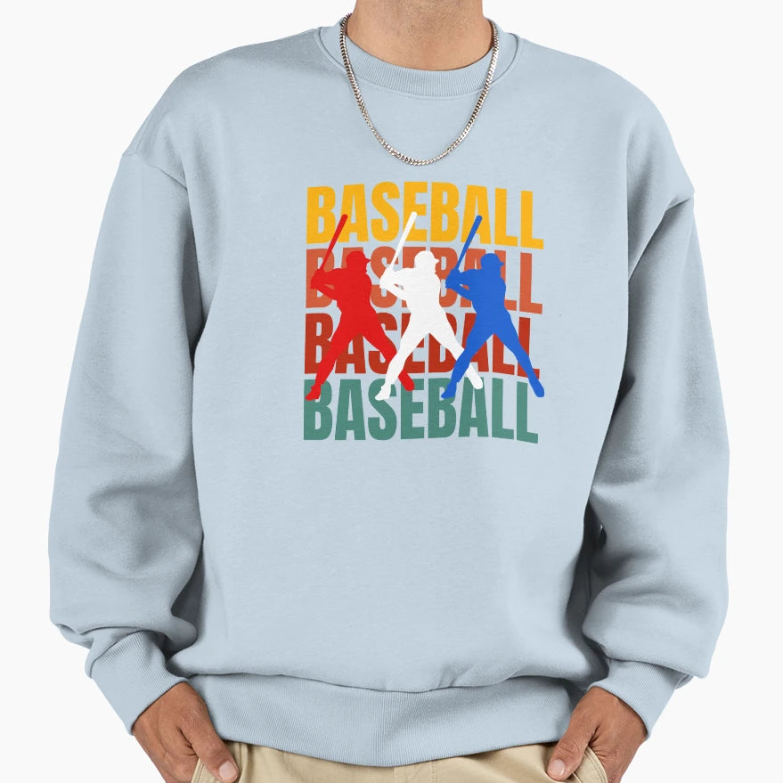 Baseball Sweatshirt - Graphic Print for Adults - T-Shirt, Sweatshirt, Hoodie