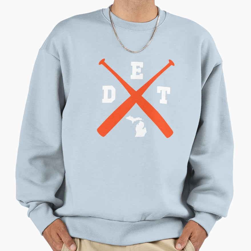 Detroit Baseball Bats Michigan State Sweatshirt - Streetwear Style Unisex - T-Shirt, Sweatshirt, Hoodie