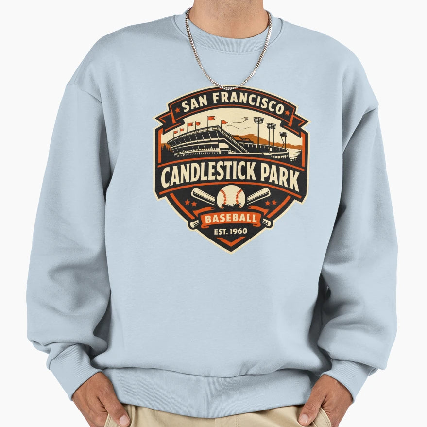 San Francisco Candlestick Park Sweatshirt - Novelty Apparel Unisex - T-Shirt, Sweatshirt, Hoodie