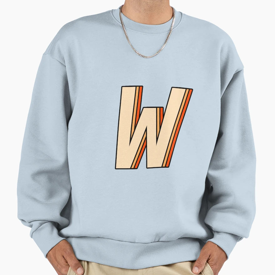 Orange W Sweatshirt - Casual Everyday Wear Unisex - T-Shirt, Sweatshirt, Hoodie