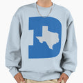 D Texas B Ball Blue Silver Sweatshirt - Fun Novelty Design for Adults - T-Shirt, Sweatshirt, Hoodie
