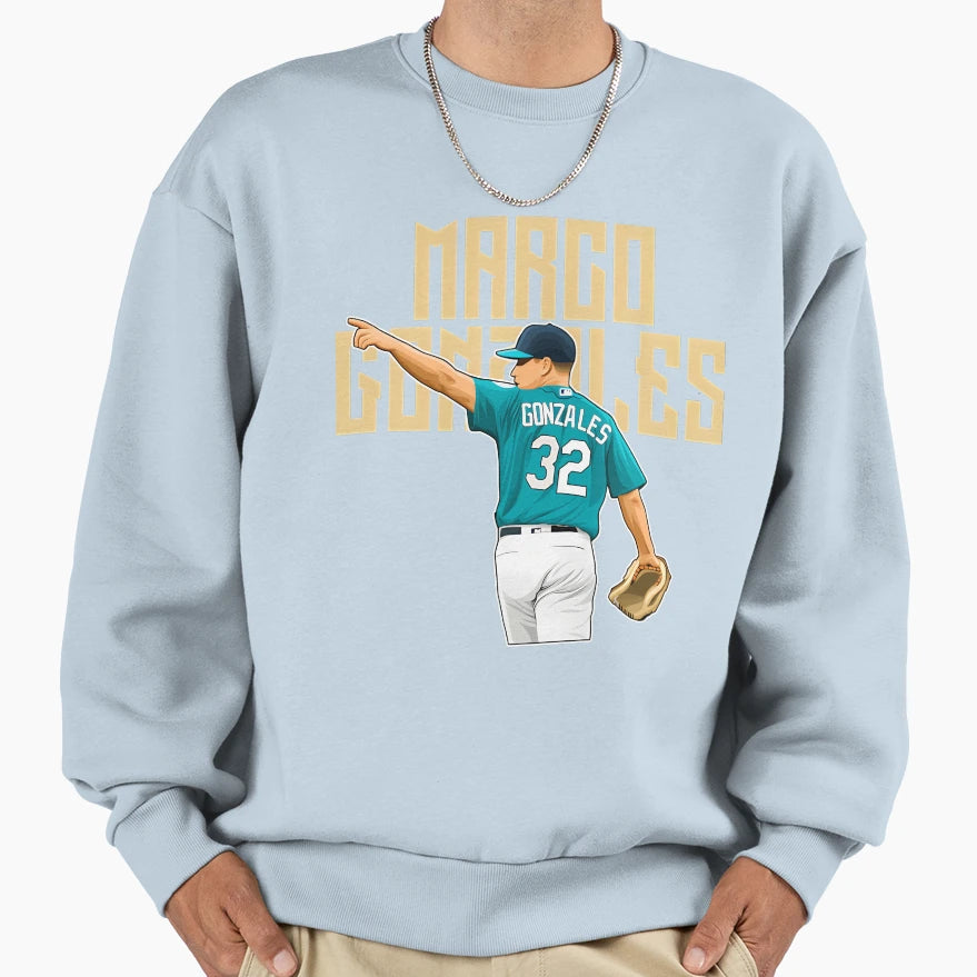 Marco Gonzales Points 32 Bold Sweatshirt - Minimalist Print Unisex - T-Shirt, Sweatshirt, Hoodie