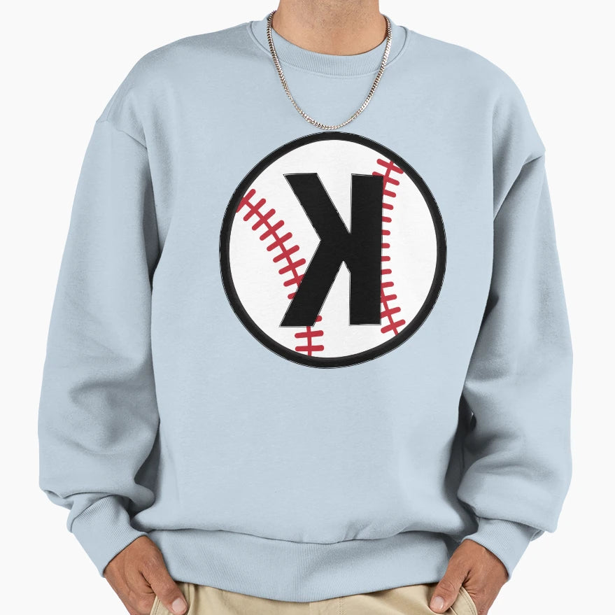Caught Looking Backward K Baseball Sweatshirt - Fun Novelty Design Unisex - T-Shirt, Sweatshirt, Hoodie