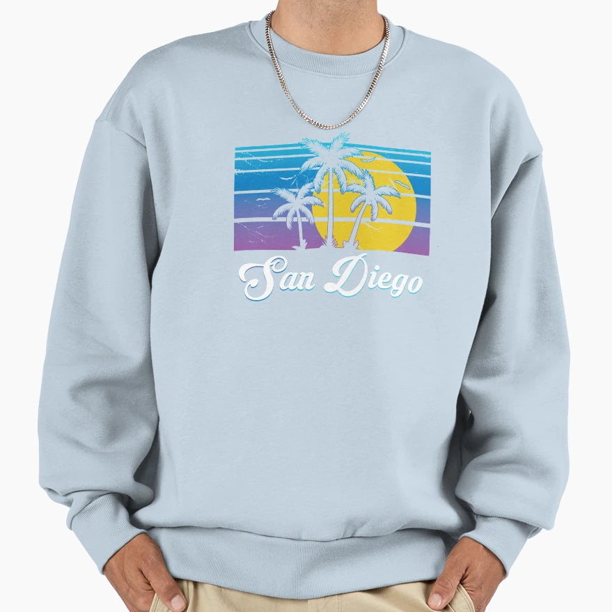 Love San Diego Fun San Diego Ca Sweatshirt - Aesthetic Graphic for Adults - T-Shirt, Sweatshirt, Hoodie