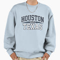 Houston Usa Texas Two Color Sweatshirt - Custom Art Print Unisex - T-Shirt, Sweatshirt, Hoodie