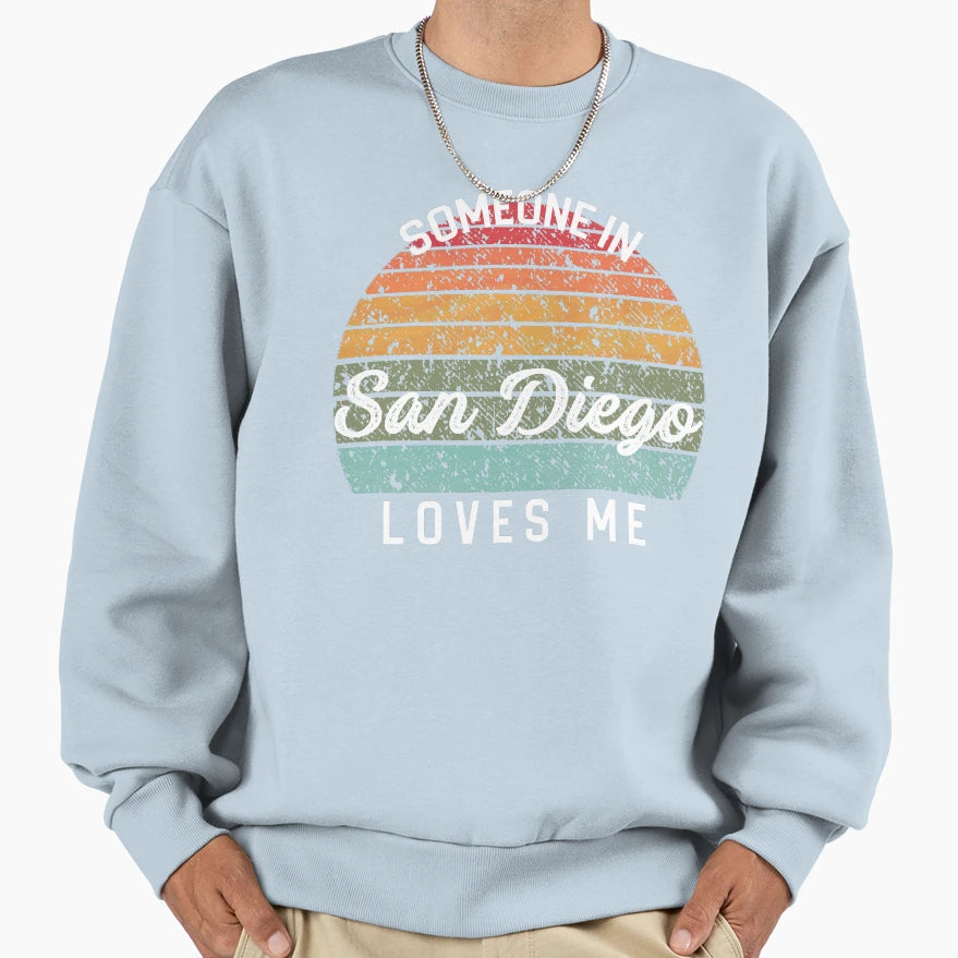 United States Travel Someone San Sweatshirt - Aesthetic Graphic for Adults - T-Shirt, Sweatshirt, Hoodie