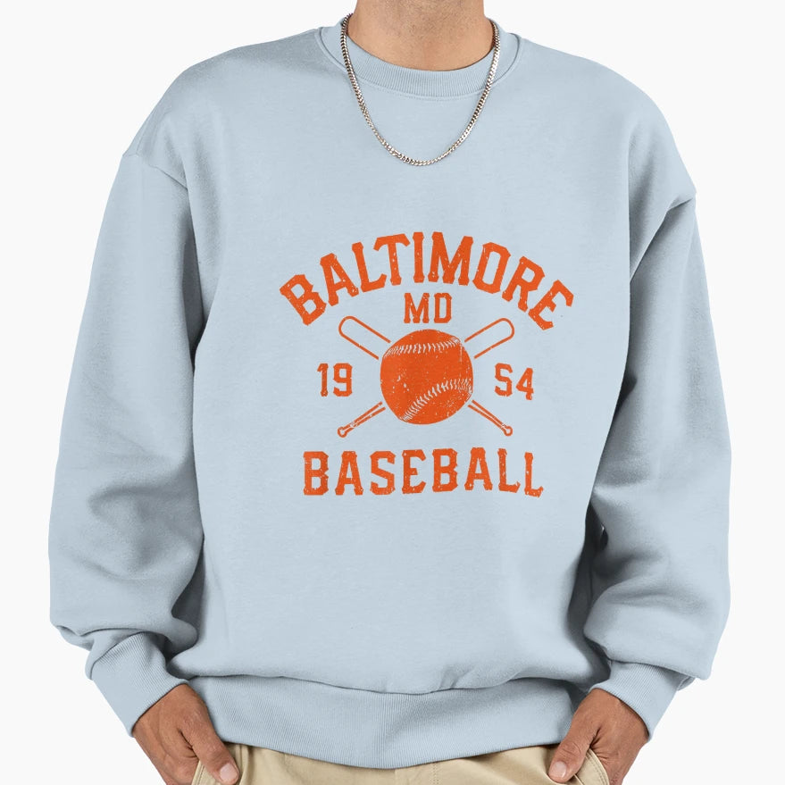 Baltimore Baseball Oriole Gift Sweatshirt - Fun Novelty Design Unisex - T-Shirt, Sweatshirt, Hoodie