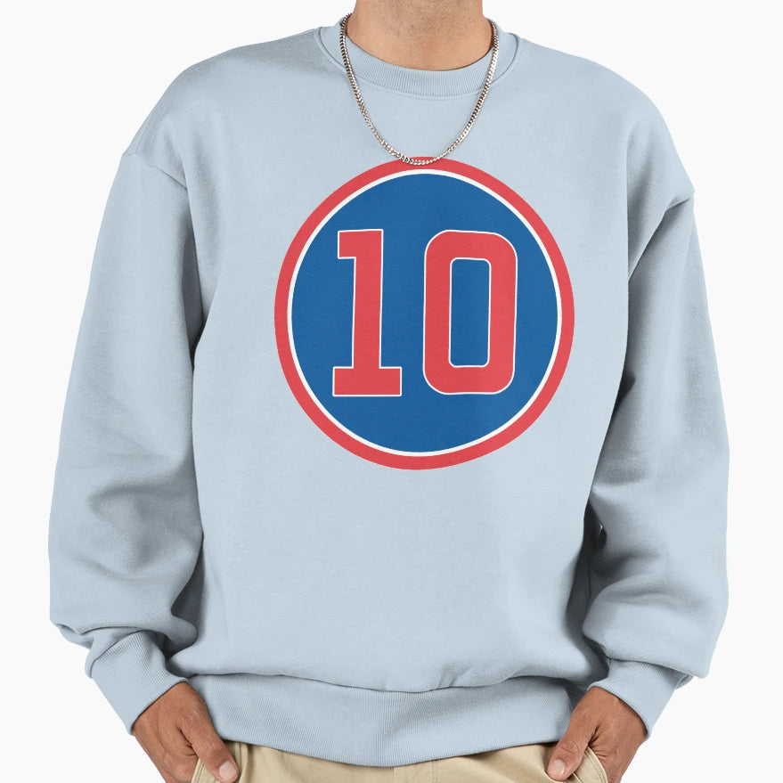 Ron Santo 10 Jersey Number Sweatshirt - Fun Novelty Design Unisex - T-Shirt, Sweatshirt, Hoodie