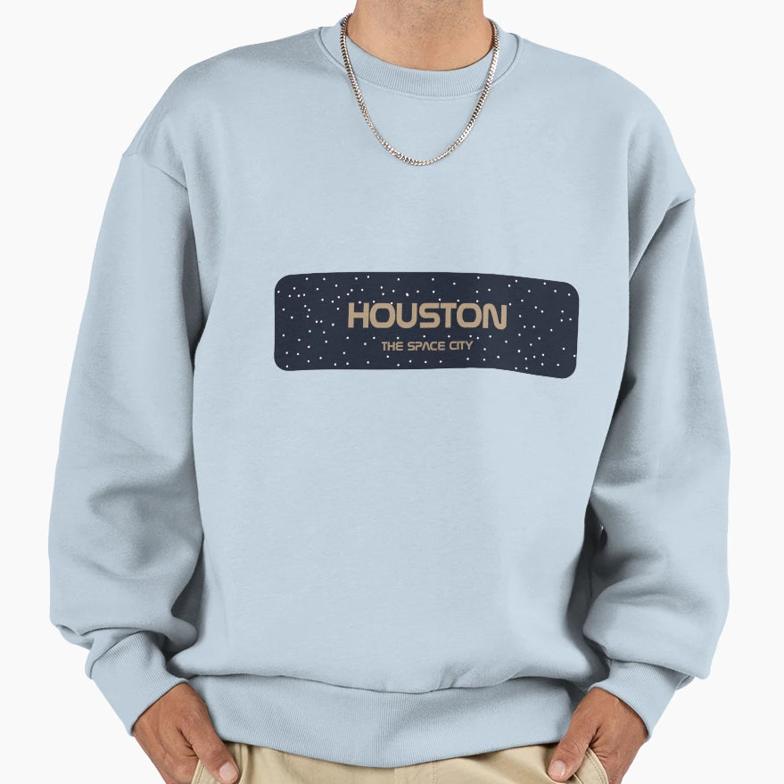Houston Space City Sweatshirt - Novelty Apparel Unisex - T-Shirt, Sweatshirt, Hoodie