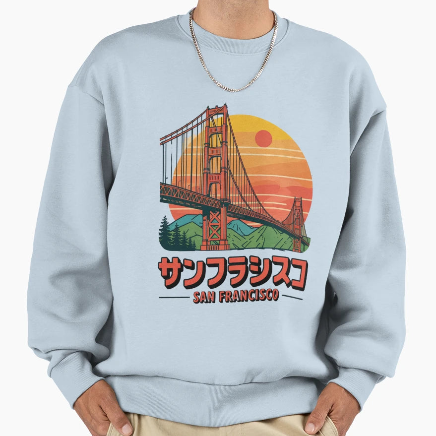 Usa City San Francisco Sweatshirt - Graphic Print Men Women - T-Shirt, Sweatshirt, Hoodie