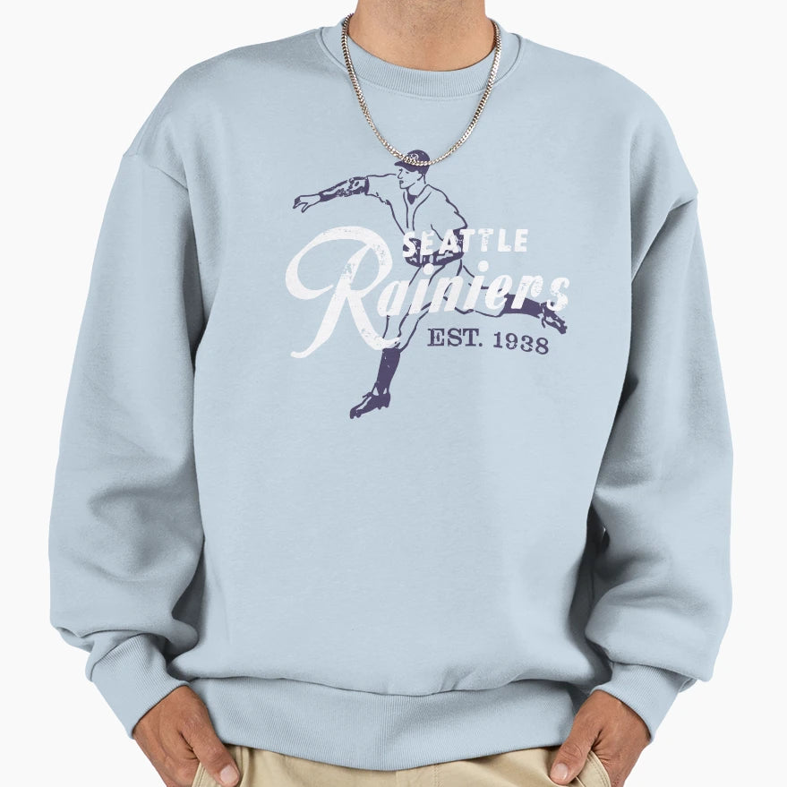 Seattle Rainiers Defunct Baseball Sweatshirt - Aesthetic Graphic Unisex - T-Shirt, Sweatshirt, Hoodie