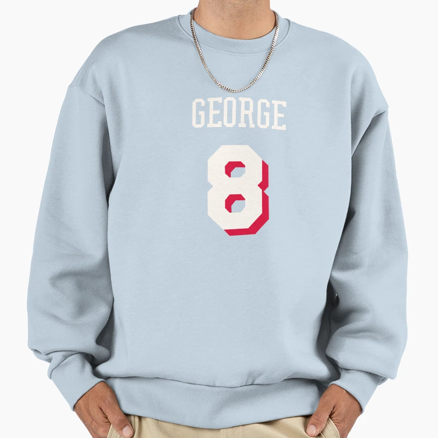 Paul George 8 Sixers Sweatshirt - Fun Novelty Design for Adults - T-Shirt, Sweatshirt, Hoodie