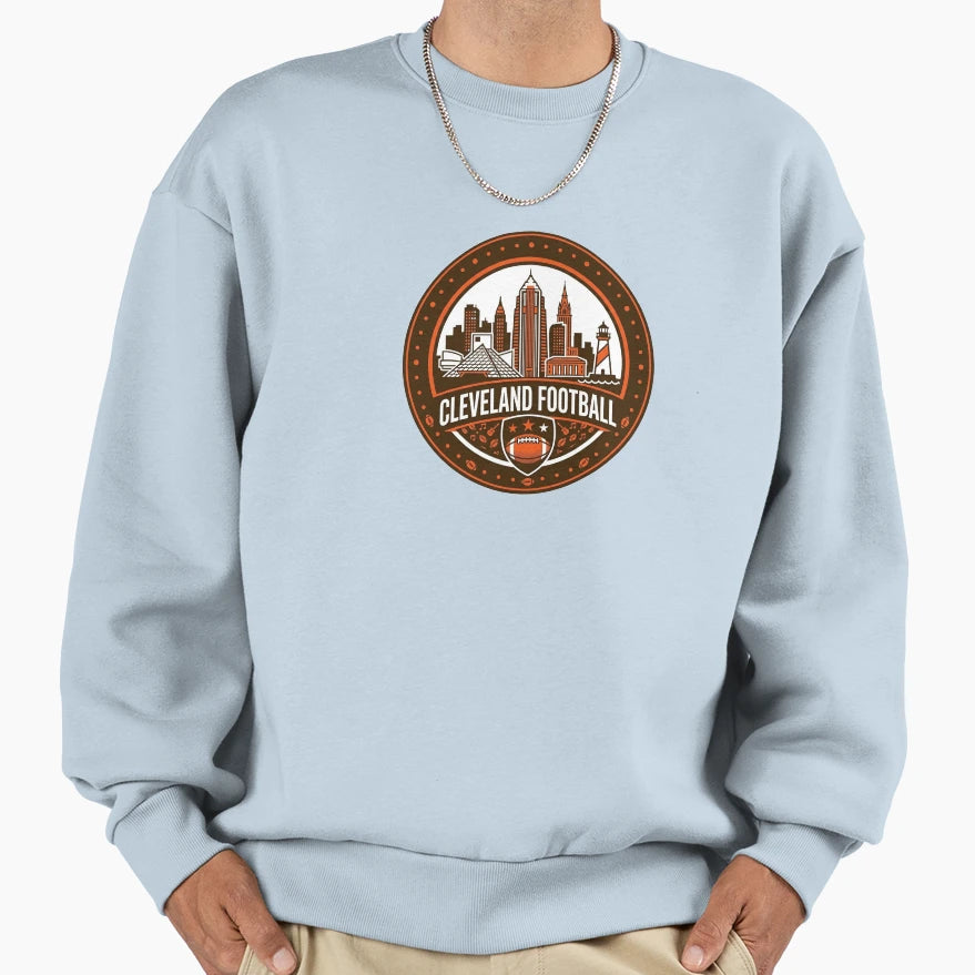 Cleveland Browns Sweatshirt - Minimalist Print for Adults - T-Shirt, Sweatshirt, Hoodie