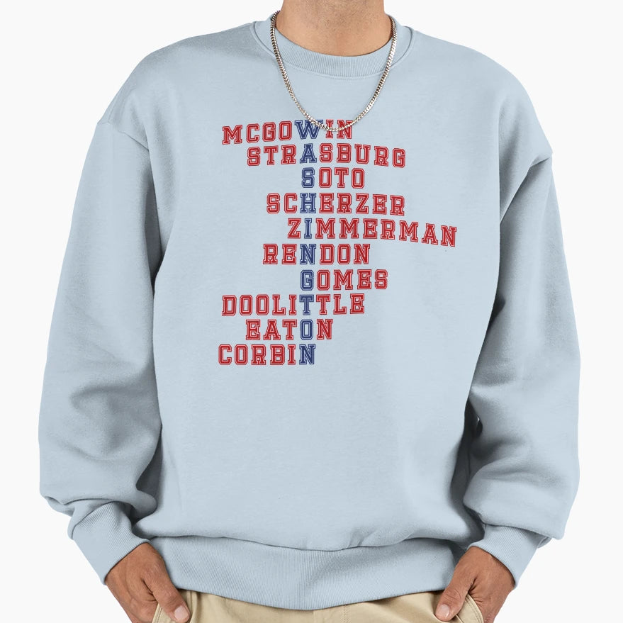 Washington Baseball 2019 Sweatshirt - Minimalist Print Men Women - T-Shirt, Sweatshirt, Hoodie