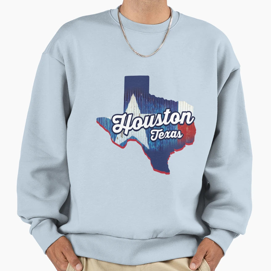 Houston Texas City Sweatshirt - Trendy Graphic Men Women - T-Shirt, Sweatshirt, Hoodie