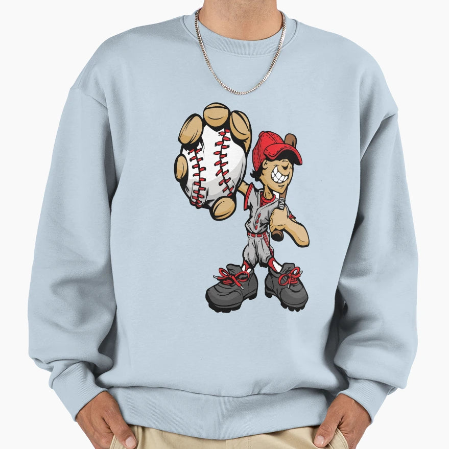 Baseball Sweatshirt - Aesthetic Graphic for Adults - T-Shirt, Sweatshirt, Hoodie