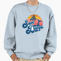 San Diego California Ca Surfer 70S Sweatshirt - Aesthetic Graphic Unisex - T-Shirt, Sweatshirt, Hoodie