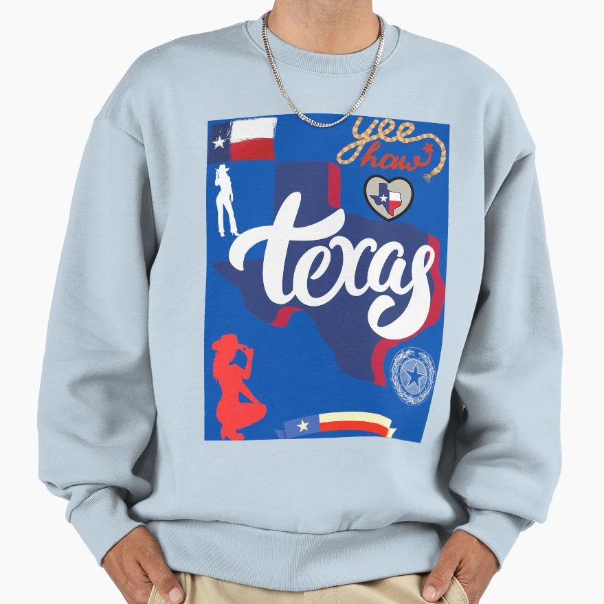 Texans Sweatshirt - Aesthetic Graphic Men Women - T-Shirt, Sweatshirt, Hoodie