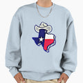 Texas Cowboy Hat Sweatshirt - Graphic Print Unisex - T-Shirt, Sweatshirt, Hoodie