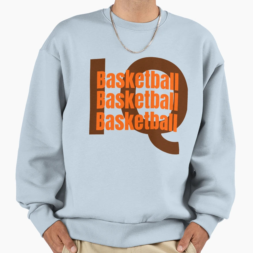 Basketball Iq Sweatshirt - Trendy Graphic for Adults - T-Shirt, Sweatshirt, Hoodie