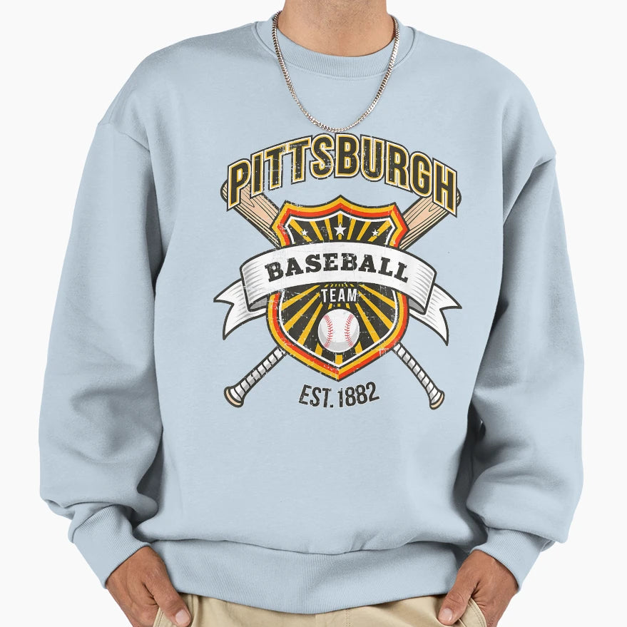 Distressed Pirate Party Tailgate Sweatshirt - Custom Art Print Men Women - T-Shirt, Sweatshirt, Hoodie